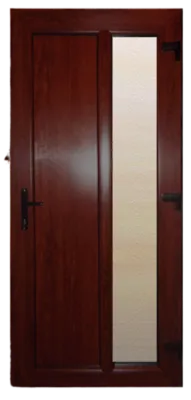 Vchodové dvere Vertical Glass MA mahagón