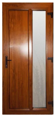 Vchodové dvere Vertical Glass ZD zlatý dub