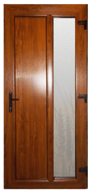 Vchodové dvere Vertical Glass ZD zlatý dub